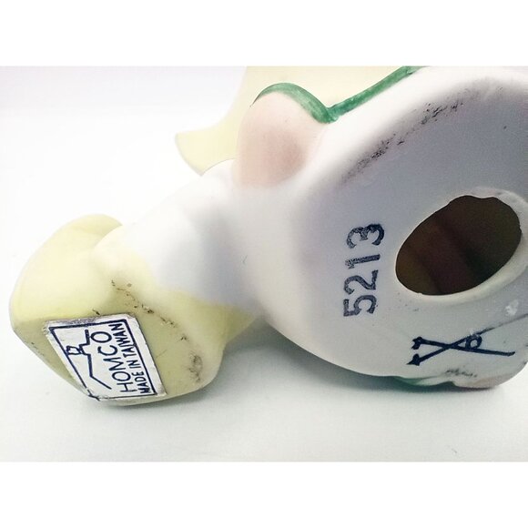 Homco Elf Figurine #5213 Made In Taiwan Hand-Painted Ceramic Vintage Collectible - Picture 3 of 11